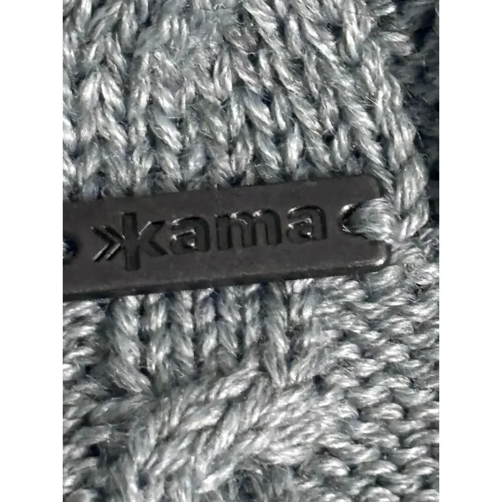 Kama Beanie Bobble Gray NWT - Old Head Golf Links Ireland Logo Fine Merino Wool